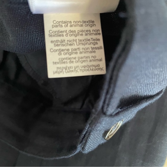 Brooks Brothers Black Pleated Wide-Leg Linen Trousers - 37266 - Picture 9 of 13